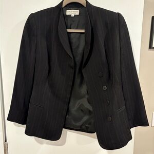 Giorgio Armani Collection Women's Pinstripe Black Blazer